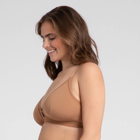 Lively Busty Mesh Trim Bralette in Neutral Warm Oak Size Medium - Picture 2 of 8